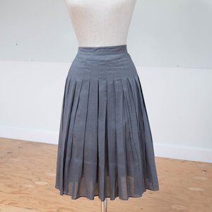 Light Grey Pleated Skirt by Theory